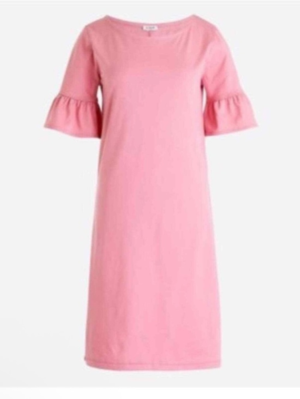 J Crew Factory Ruffle Sleeve Pink T-Shirt  Dress xs